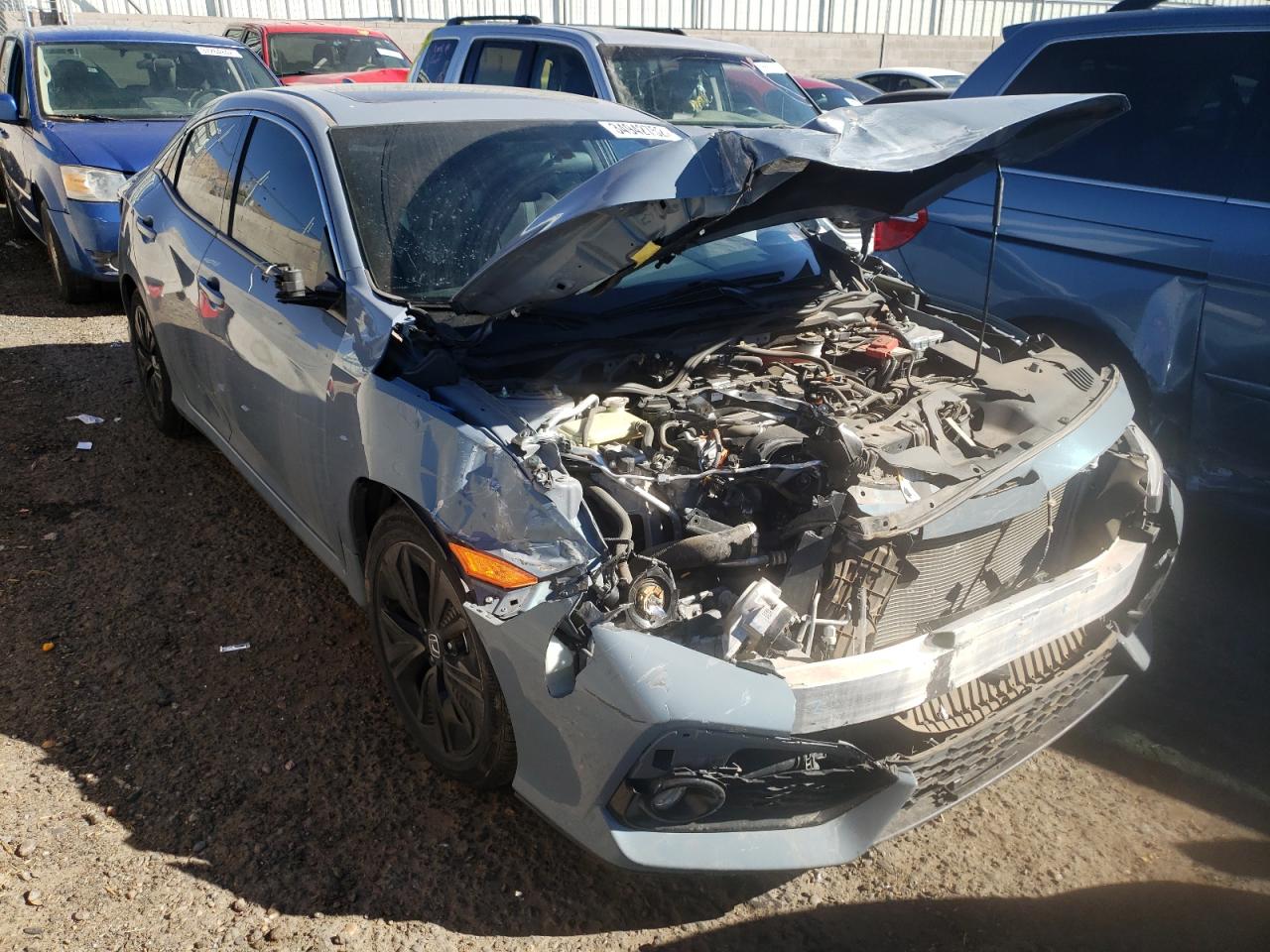 HONDA CIVIC EX 2017 with VIN SHHFK7H5XHU200750 - Photo from auction