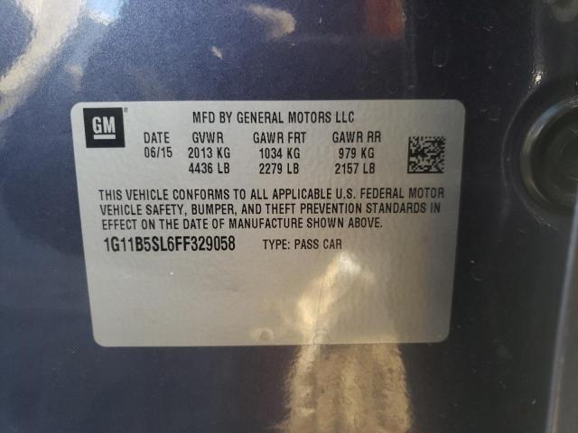 Photo 10 from auction – 2015 CHEVROLET MALIBU LS with VIN 1G11B5SL6FF329058
