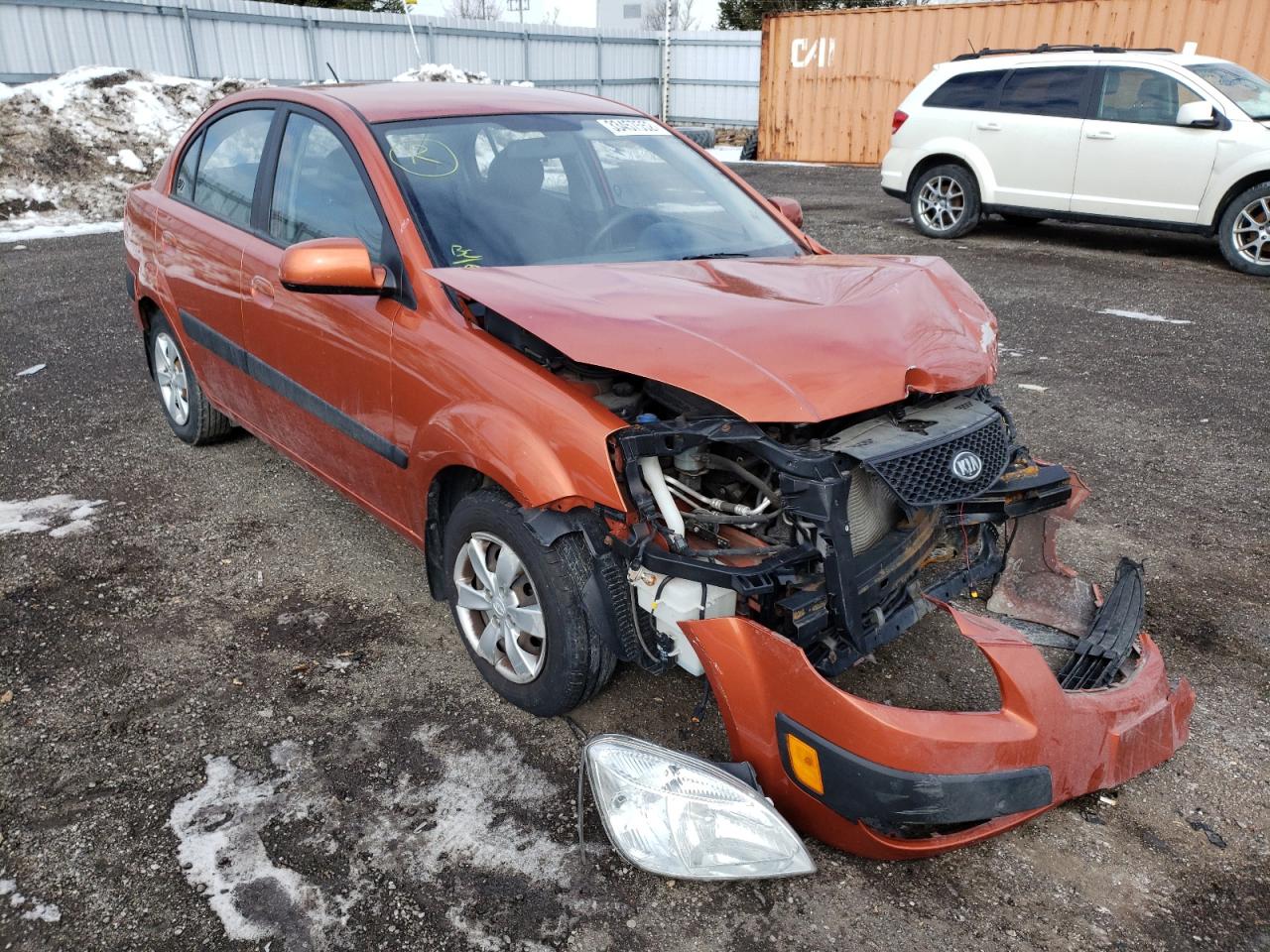 KIA RIO BASE 2009 with VIN KNADE223796479496 - Photo from auction