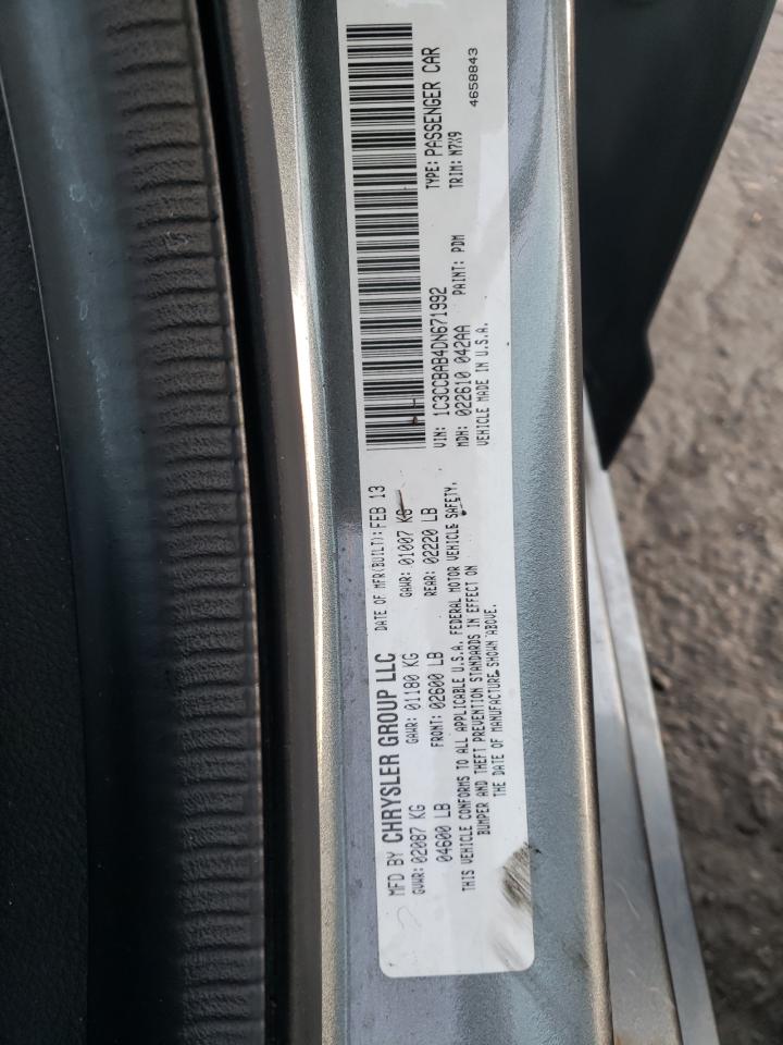 Photo 10 from auction – 2013 CHRYSLER 200 LX with VIN 1C3CCBAB4DN671992