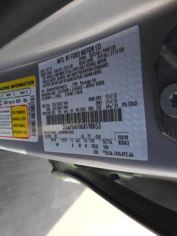 Photo 10 from auction – 2016 FORD FUSION SE with VIN 3FA6P0H70GR198053