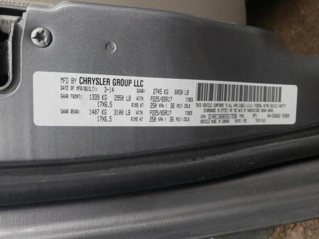 Photo 10 from auction – 2014 CHRYSLER TOWN & COU with VIN 2C4RC1BG8ER317598