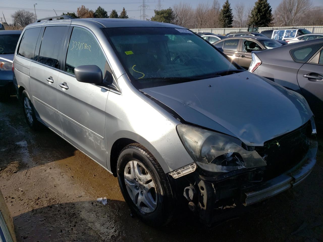 HONDA ODYSSEY EX 2007 with VIN 5FNRL38747B102530 - Photo from auction