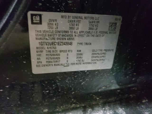 Photo 10 from auction – 2014 GMC SIERRA K15 with VIN 1GTV2UEC1EZ343848