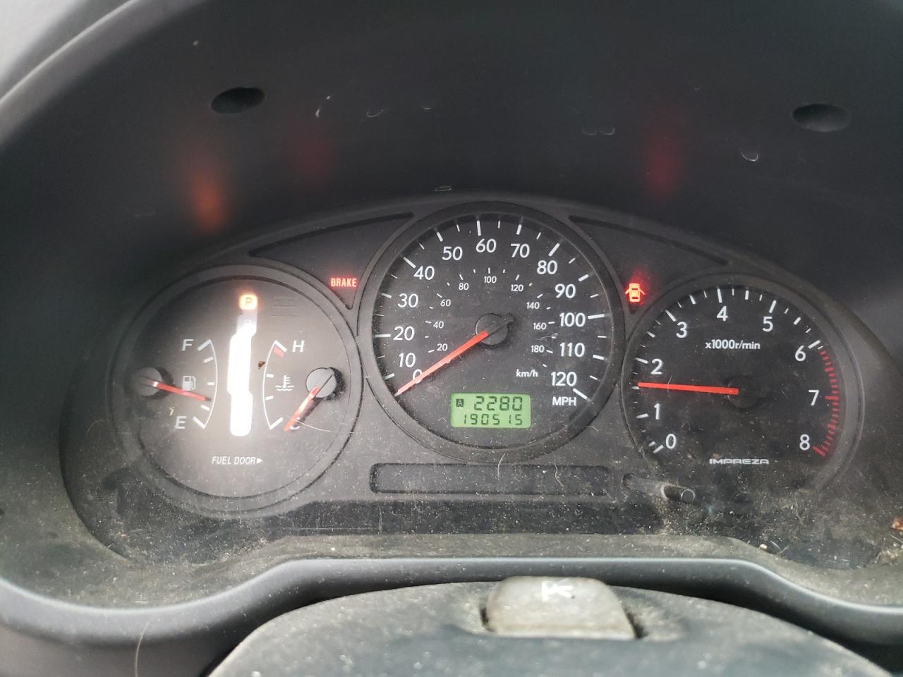 Photo 8 from auction – 2004 SUBARU IMPREZA TS with VIN JF1GG65584H809339