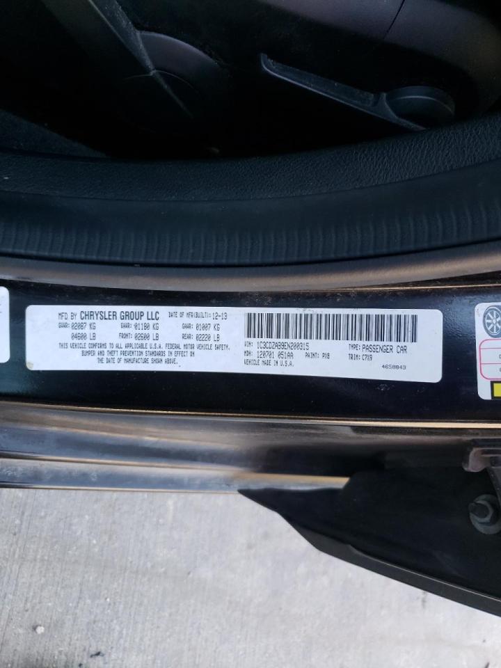 Photo 10 from auction – 2014 DODGE AVENGER SE with VIN 1C3CDZAB9EN200315