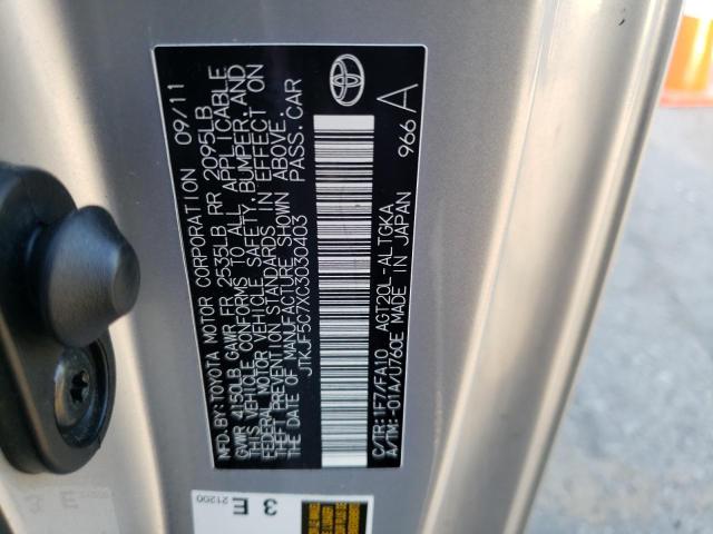Photo 10 from auction – 2012 TOYOTA SCION TC with VIN JTKJF5C7XC3030403