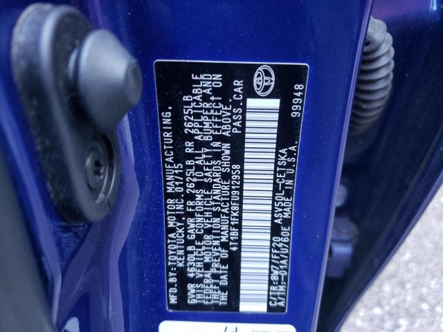 Photo 10 from auction – 2015 TOYOTA CAMRY LE with VIN 4T1BF1FK8FU912958