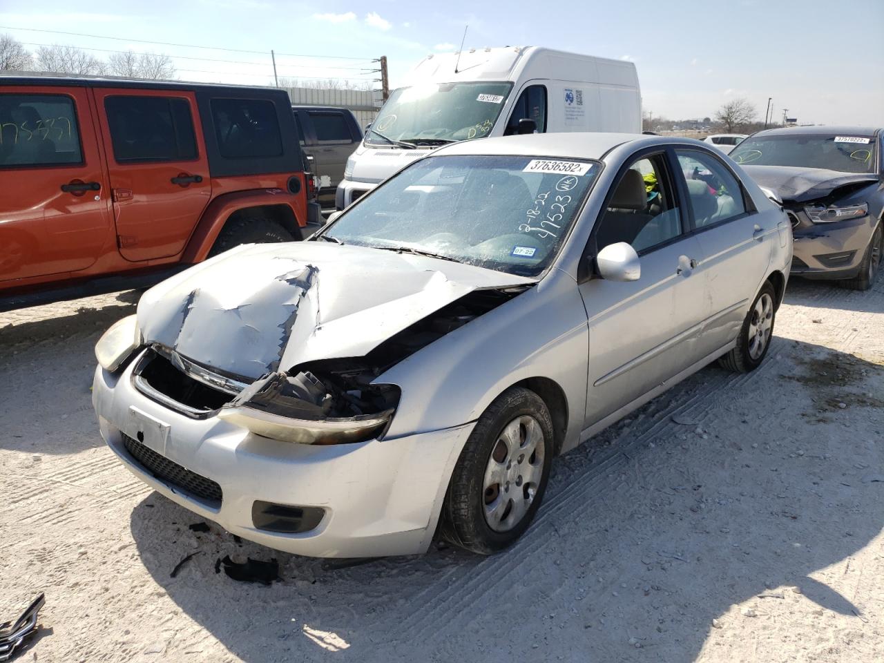 Photo 2 from auction – 2008 KIA SPECTRA EX with VIN KNAFE121785554770