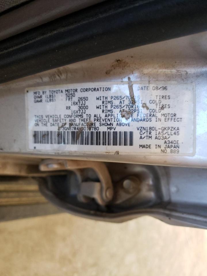 Photo 10 from auction – 1997 TOYOTA 4 RUNNER with VIN JT3GN87R4V0019780