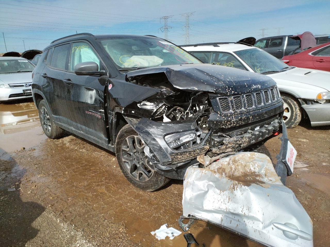 JEEP COMPASS TR 2020 with VIN 3C4NJDDBXLT244610 - Photo from auction