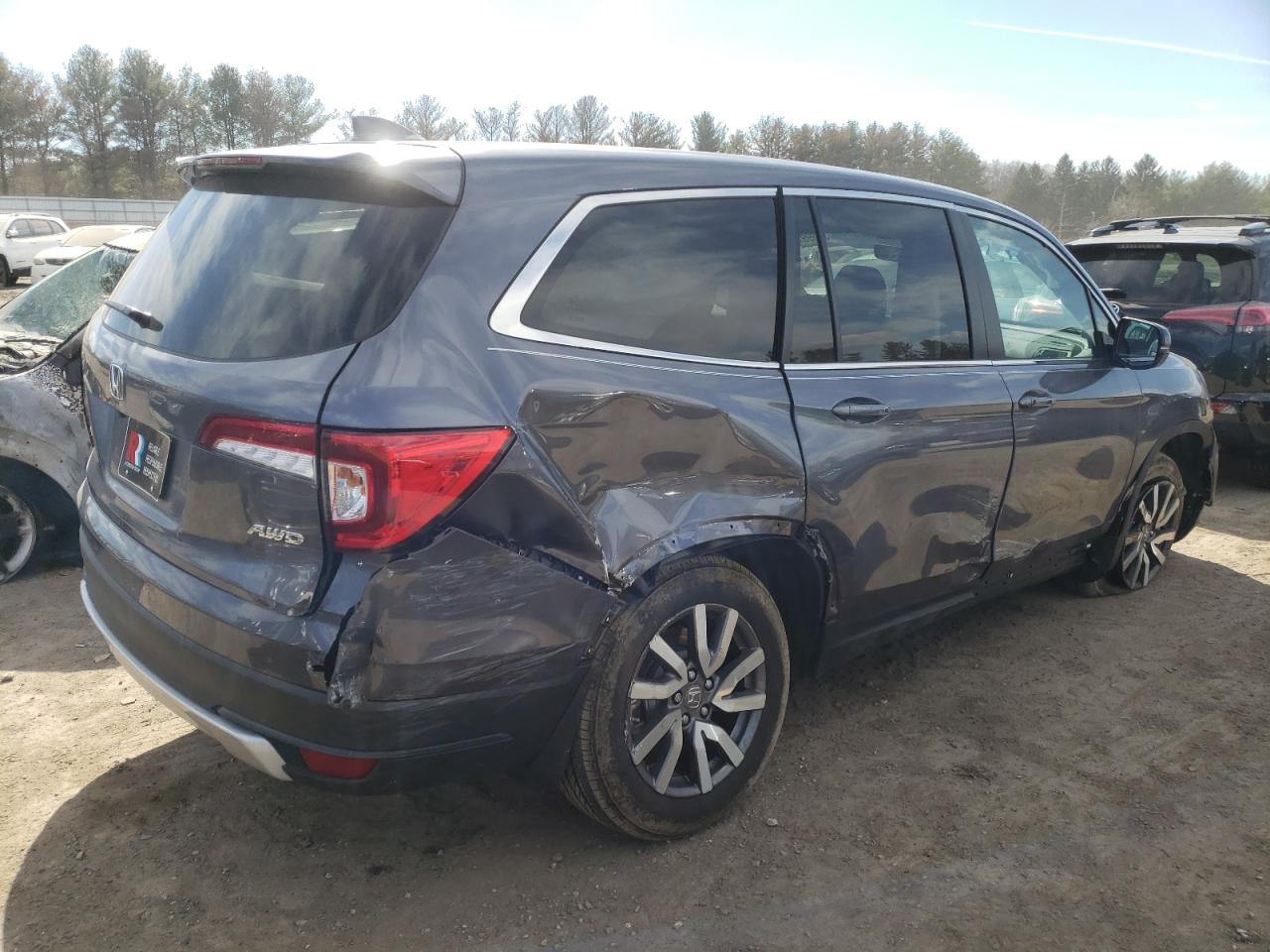 Photo 4 from auction – 2022 HONDA PILOT EXL with VIN 5FNYF6H58NB023538
