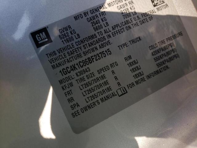Photo 10 from auction – 2011 CHEVROLET SILVERADO with VIN 1GC4K1C86BF237515