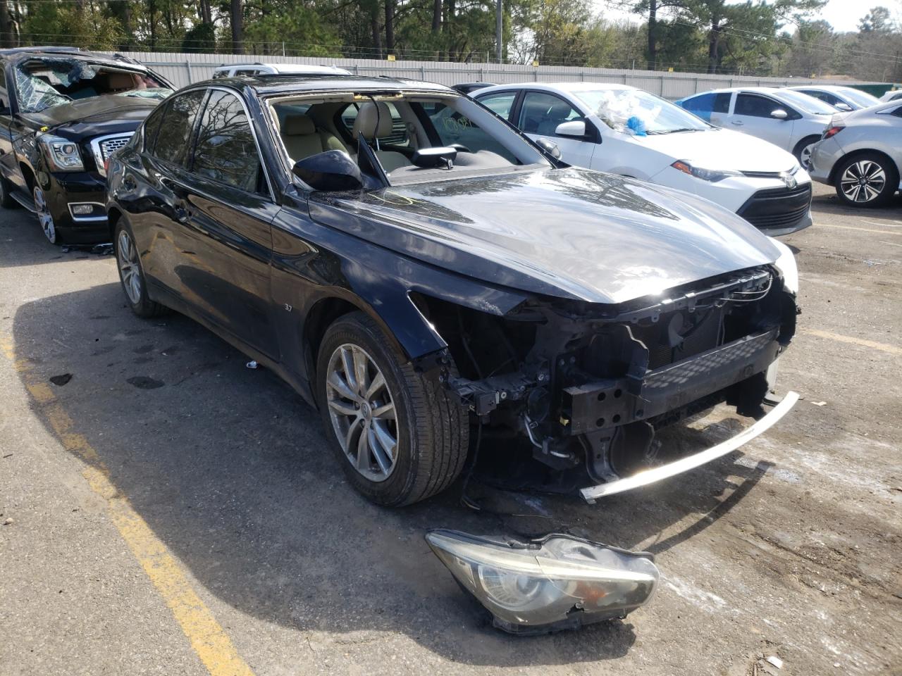 INFINITI Q50 BASE 2015 with VIN JN1BV7AR1FM418751 - Photo from auction