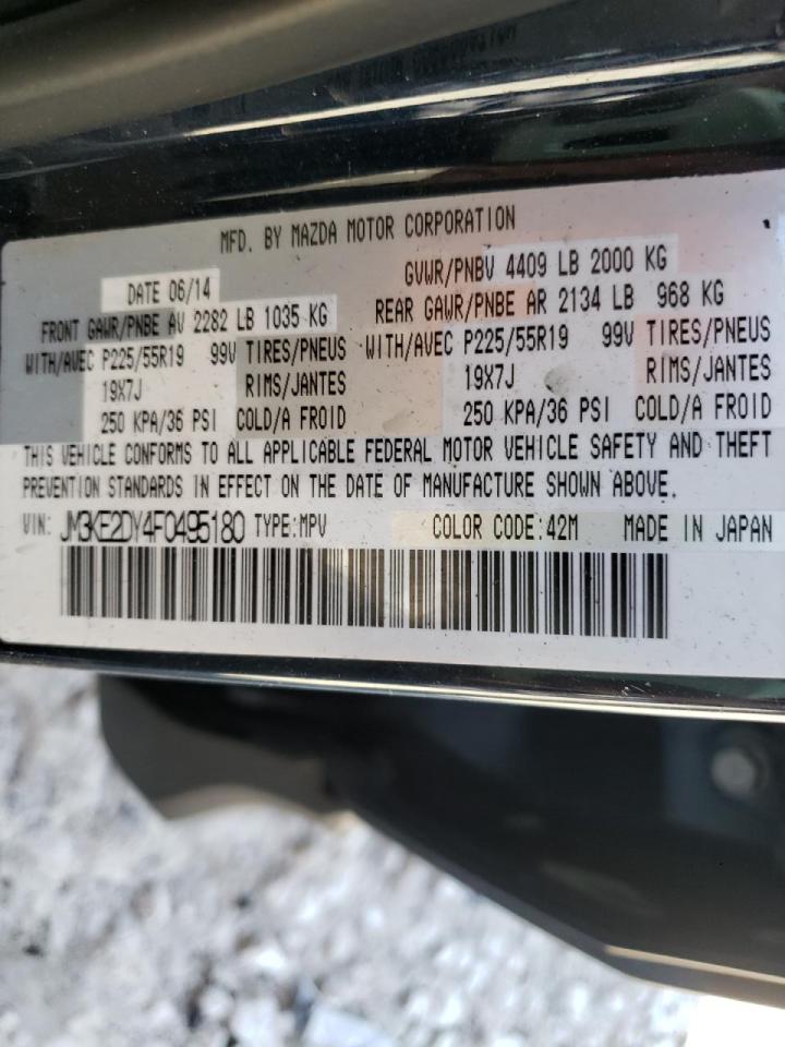 Photo 10 from auction – 2015 MAZDA CX-5 GT with VIN JM3KE2DY4F0495180