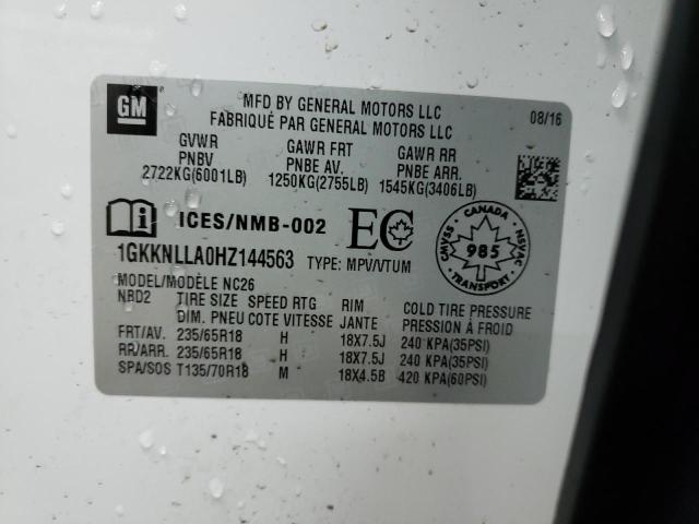 Photo 10 from auction – 2017 GMC ACADIA SLE with VIN 1GKKNLLA0HZ144563