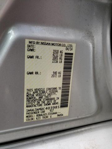 Photo 10 from auction – 2014 NISSAN ALTIMA 2.5 with VIN 1N4AL3AP6EC403985