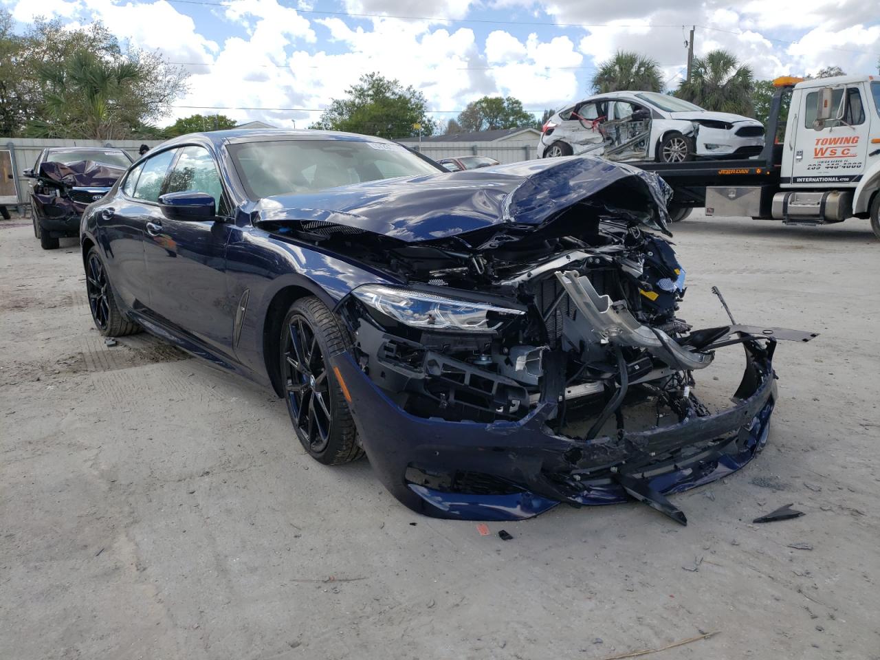 BMW 840I 2021 with VIN WBAGV2C04MCF61720 - Photo from auction
