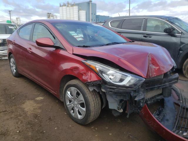 HYUNDAI ELANTRA SE 2016 with VIN 5NPDH4AE5GH780277 - Photo from auction
