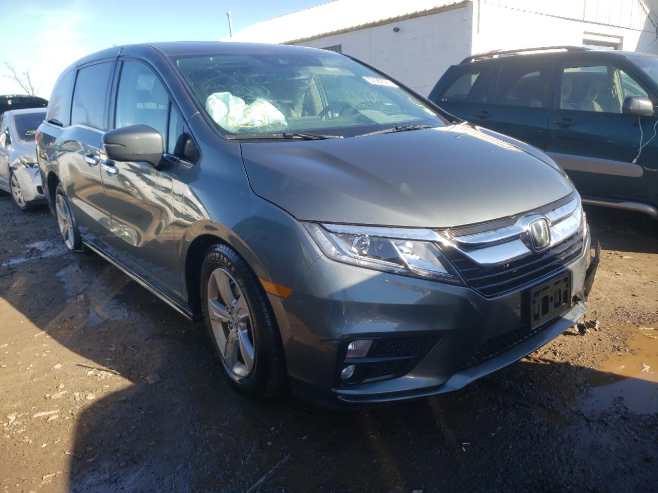 HONDA ODYSSEY EX 2018 with VIN 5FNRL6H79JB076788 - Photo from auction