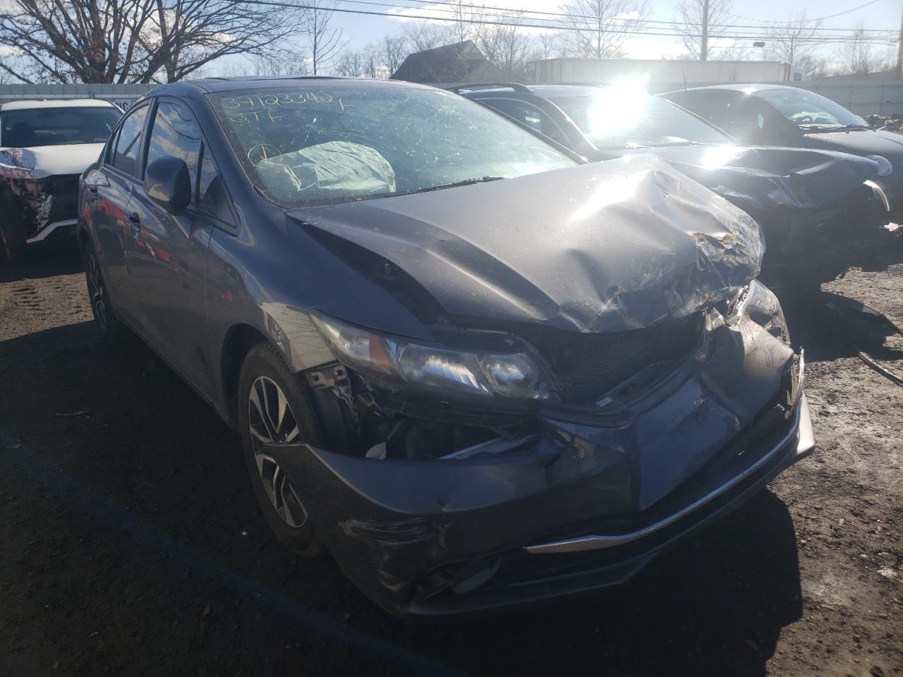 HONDA CIVIC EXL 2013 with VIN 2HGFB2F99DH542450 - Photo from auction