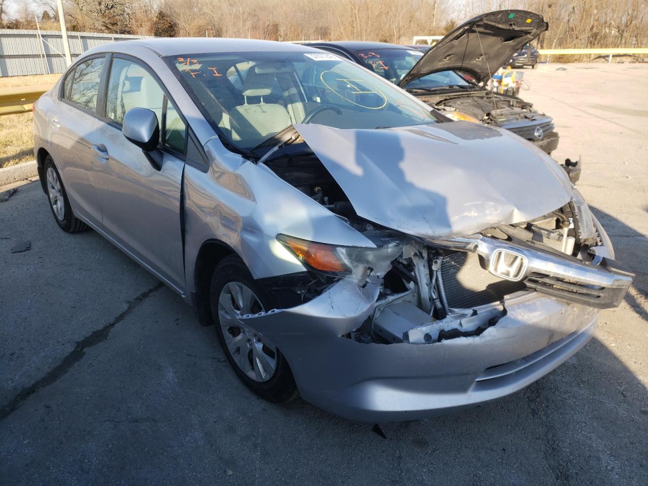 HONDA CIVIC LX 2012 with VIN 19XFB2F57CE061201 - Photo from auction