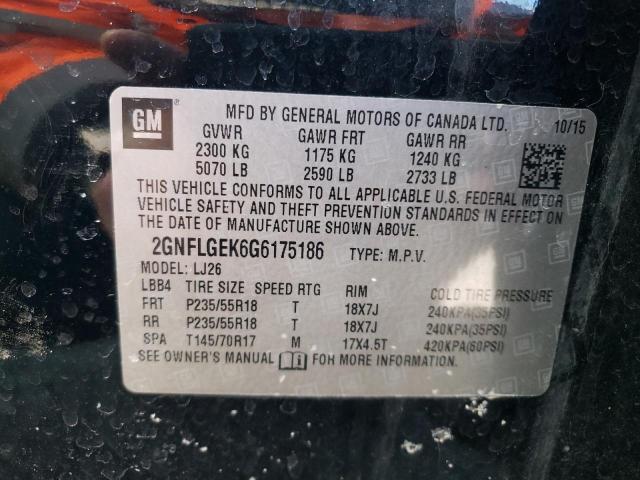 Photo 10 from auction – 2016 CHEVROLET EQUINOX LT with VIN 2GNFLGEK6G6175186