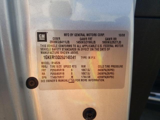 Photo 10 from auction – 2009 GMC ACADIA SLE with VIN 1GKER13D29J148341