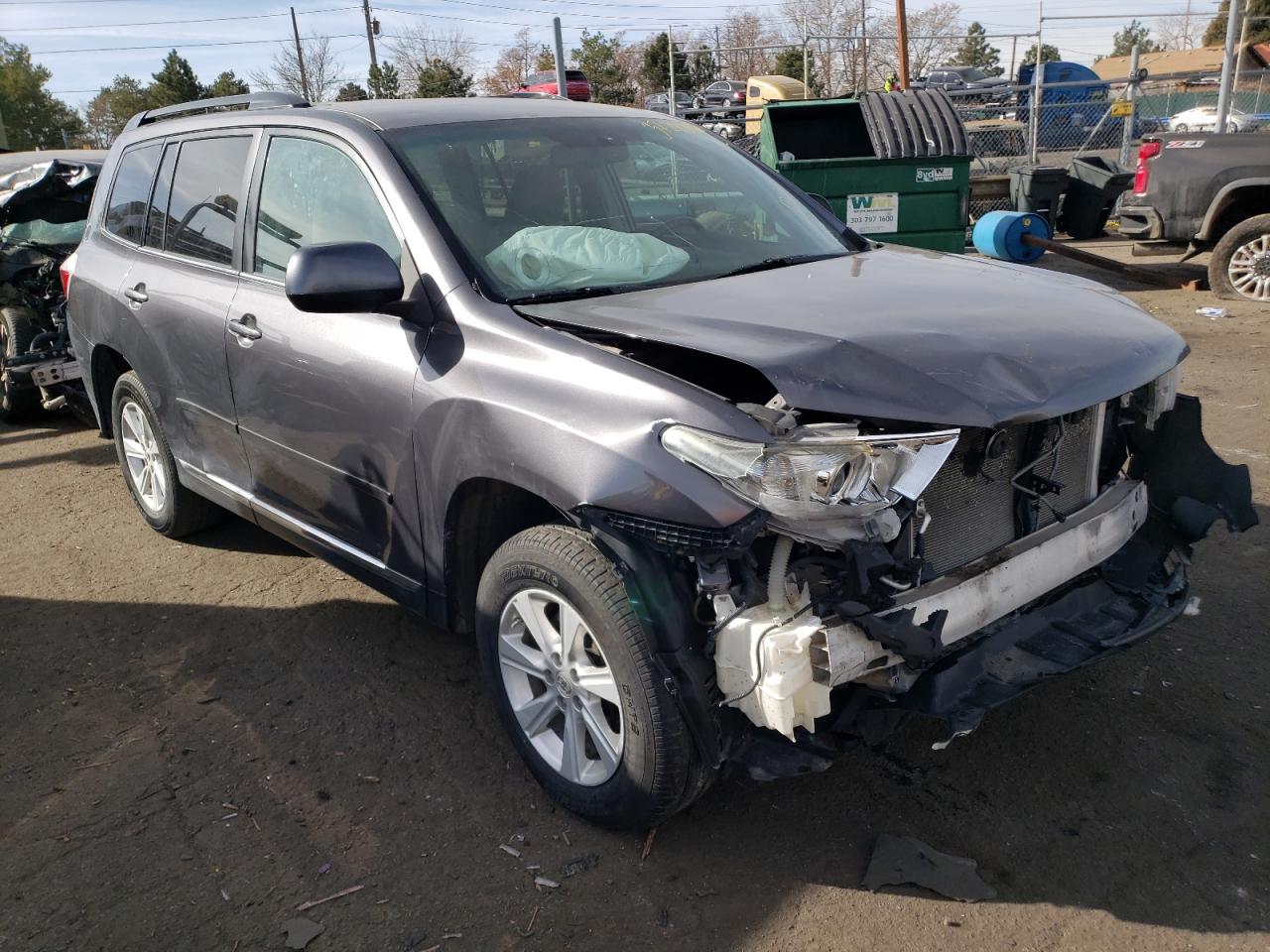 TOYOTA HIGHLANDER 2012 con VIN 5TDZA3EH9CS025288 - Foto de la subasta