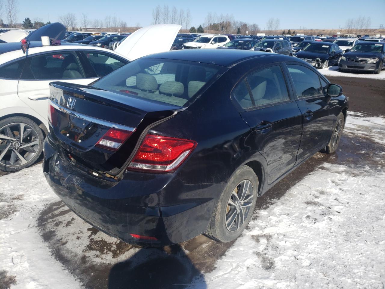 Photo 4 from auction – 2013 HONDA CIVIC LX with VIN 2HGFB2F40DH040205