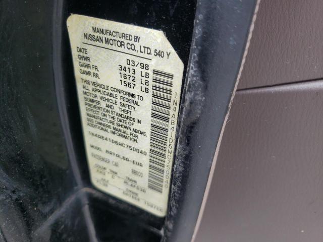 Photo 10 from auction – 1998 NISSAN SENTRA E with VIN 1N4AB41D6WC750040