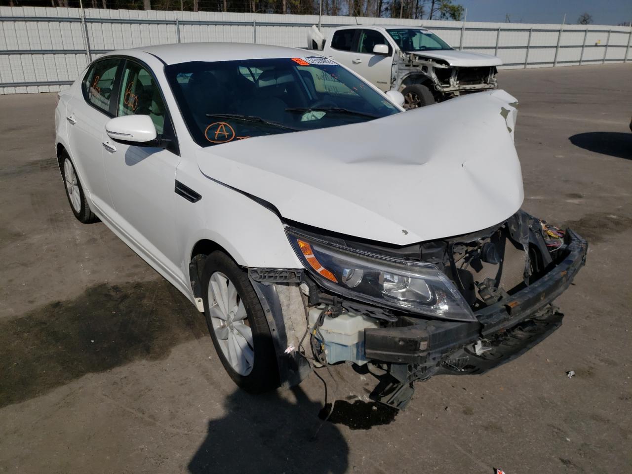 KIA OPTIMA LX 2014 with VIN 5XXGM4A79EG314726 - Photo from auction