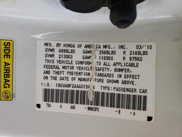 Photo 10 from auction – 2010 ACURA TL with VIN 19UUA8F24AA015474