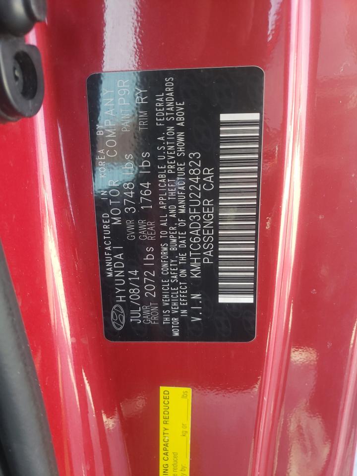 Photo 10 from auction – 2015 HYUNDAI VELOSTER with VIN KMHTC6AD3FU224823