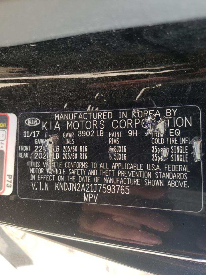 Photo 10 from auction – 2018 KIA SOUL with VIN KNDJN2A21J7593765