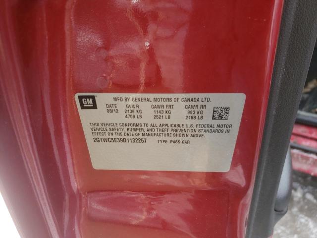 Photo 10 from auction – 2013 CHEVROLET IMPALA LTZ with VIN 2G1WC5E39D1132257