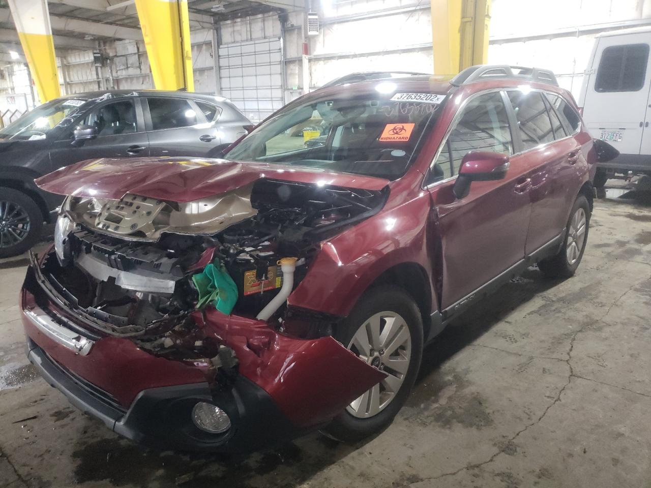 Photo 2 from auction – 2015 SUBARU OUTBACK 2. with VIN 4S4BSAHC5F3286776
