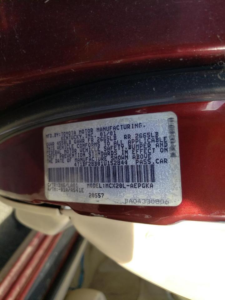 Photo 10 from auction – 2001 TOYOTA AVALON XL with VIN 4T1BF28B01U152844