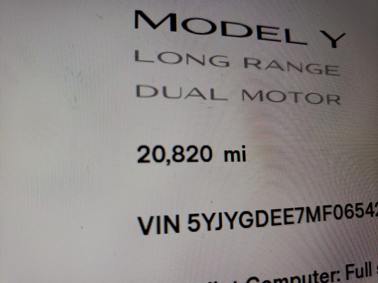 Foto 8 de la subasta – 2021 TESLA MODEL Y con VIN 5YJYGDEE7MF065428