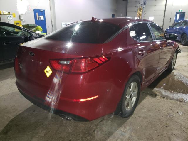 Photo 4 from auction – 2014 KIA OPTIMA LX with VIN KNAGM4A77E5468417