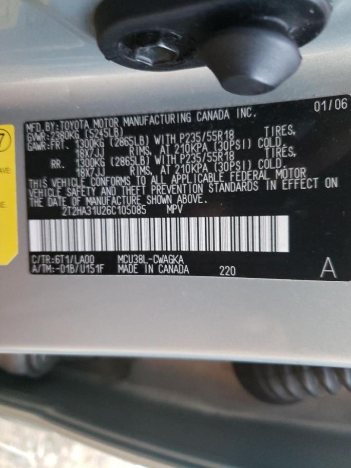 Photo 10 from auction – 2006 LEXUS RX 330 with VIN 2T2HA31U26C105085