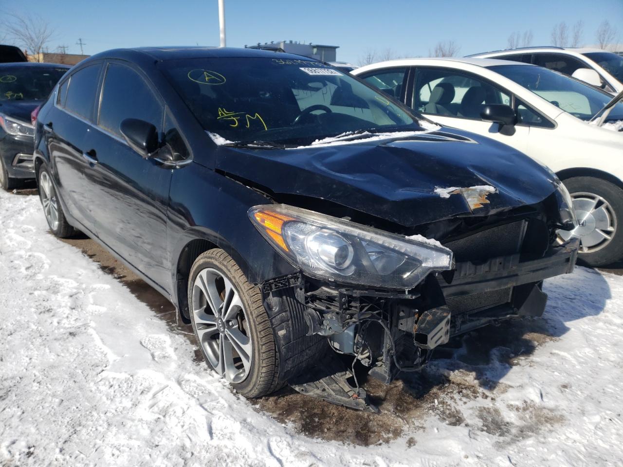 KIA FORTE EX 2015 with VIN KNAFZ4A8XF5261091 - Photo from auction