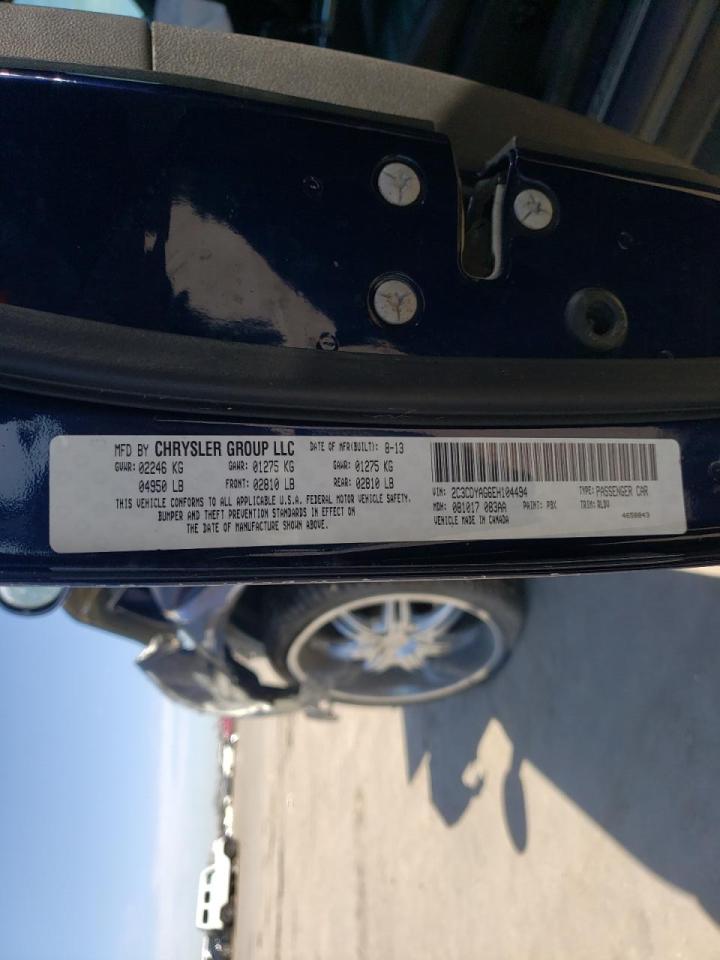 Photo 10 from auction – 2014 DODGE CHALLENGER with VIN 2C3CDYAG6EH104494