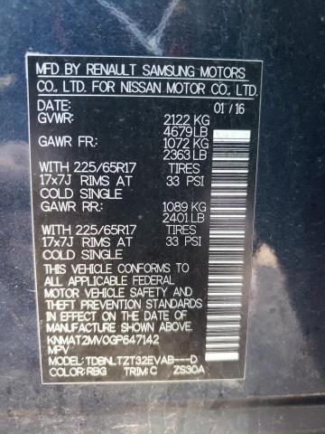 Photo 10 from auction – 2016 NISSAN ROGUE S with VIN KNMAT2MV0GP647142