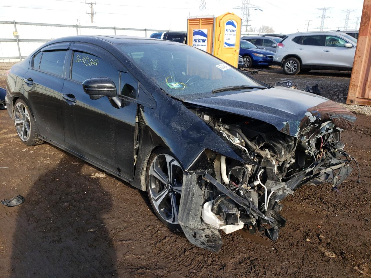 HONDA CIVIC SI 2015 with VIN 2HGFB6E53FH710186 - Photo from auction