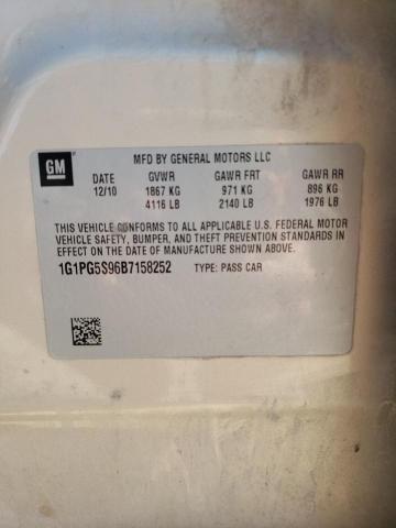 Photo 10 from auction – 2011 CHEVROLET CRUZE LT with VIN 1G1PG5S96B7158252