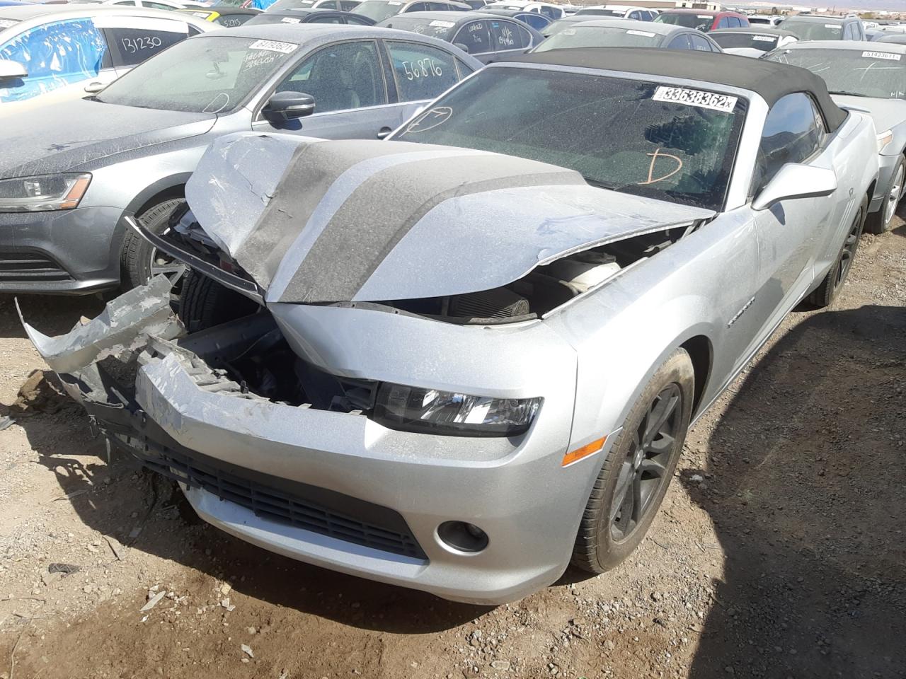 Photo 2 from auction – 2015 CHEVROLET CAMARO LT with VIN 2G1FD3D31F9160948