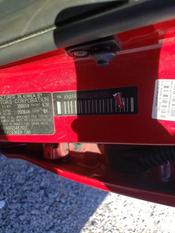 Photo 10 from auction – 2016 KIA FORTE LX with VIN KNAFK4A66G5487651