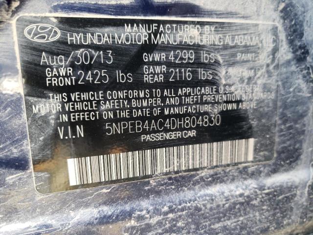 Photo 10 from auction – 2013 HYUNDAI SONATA GLS with VIN 5NPEB4AC4DH804830