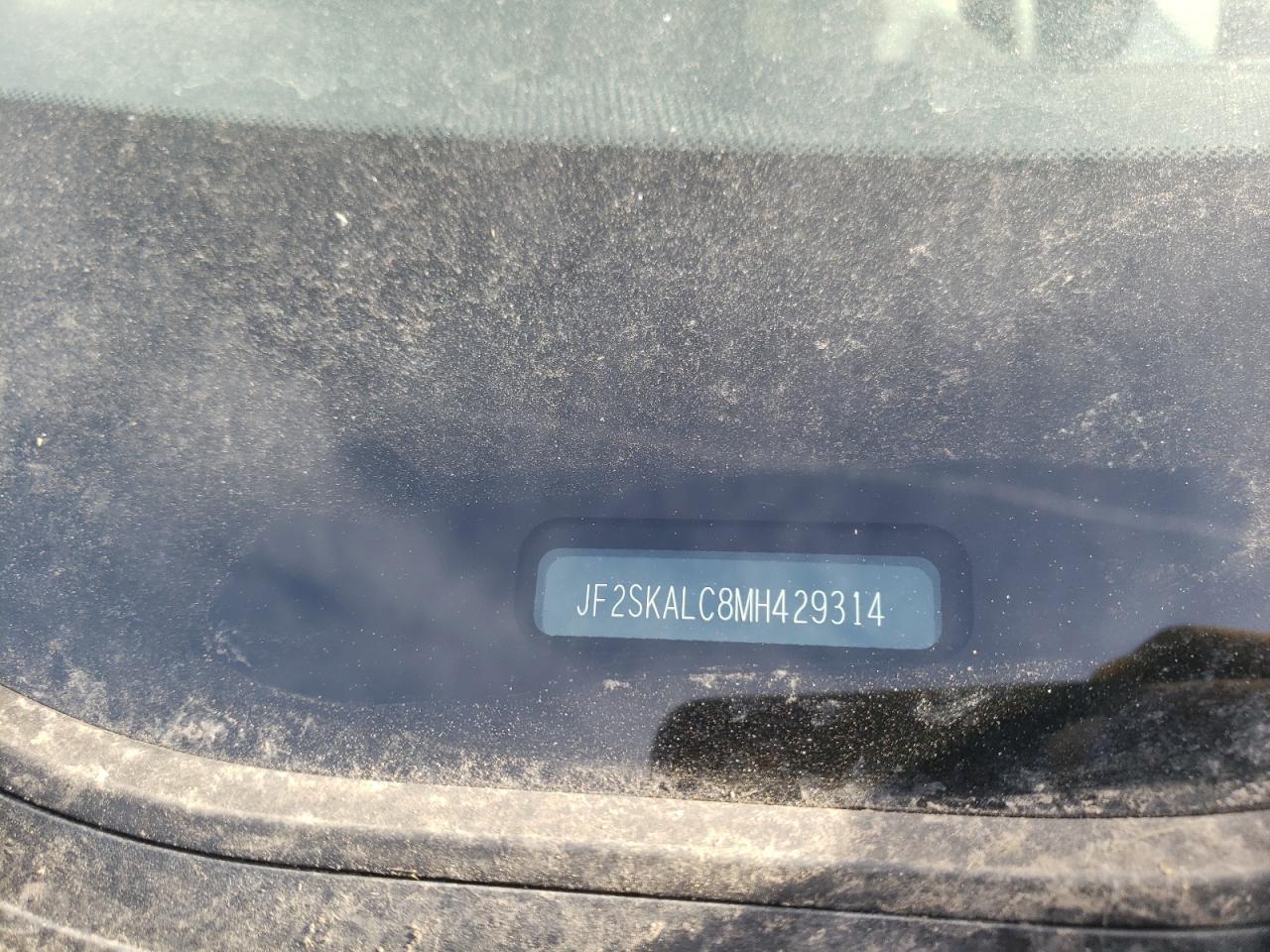Photo 10 from auction – 2021 SUBARU FORESTER S with VIN JF2SKALC8MH429314
